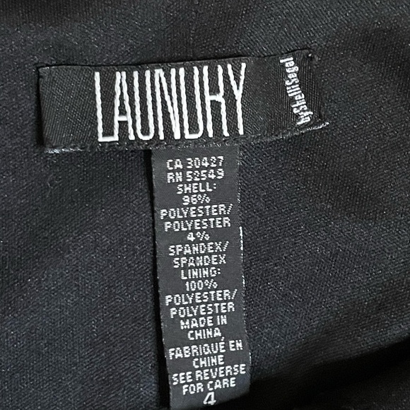 LAUNDRY by Shelli Segal Elegant Black Dress Mesh Beaded Sz 4 Date Wedding Party - Picture 4 of 5